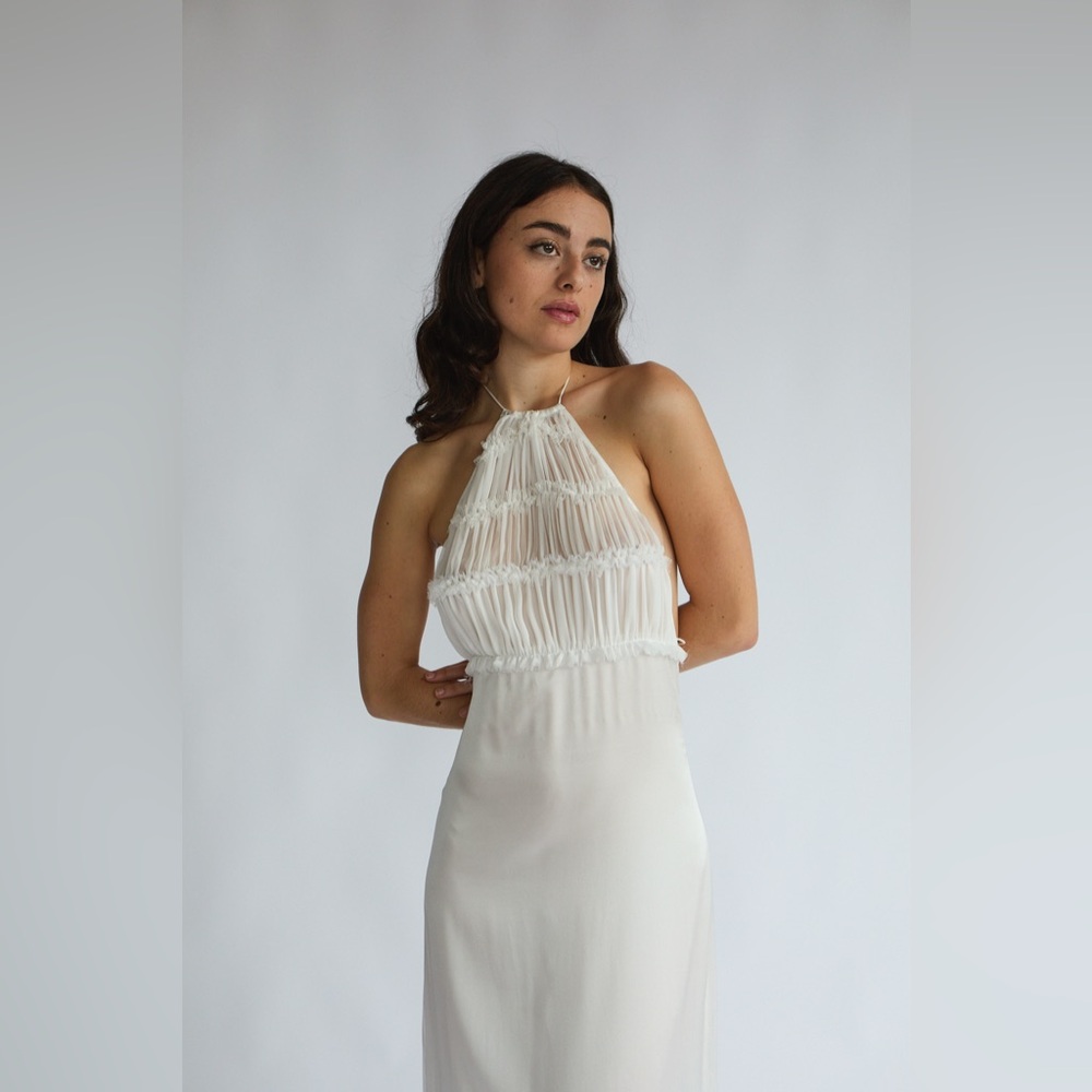 Custom and handmade 100% silk dress